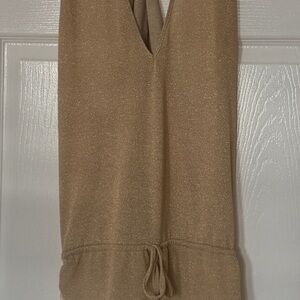 Luli Fama Gold Mini Dress